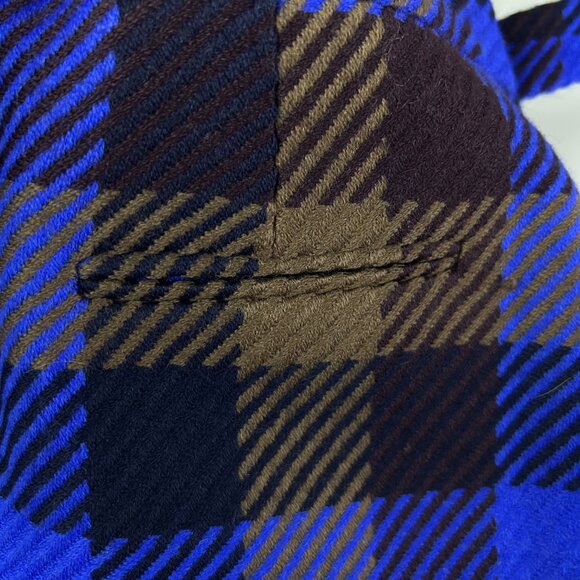 NWT AKRIS Punto Multicolor Plaid Wool Lined Wrap A-Line Skirt Women's Size 14 - Picture 6 of 14